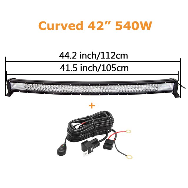 Curved/Straight 22 32 42 52inch 675W 540W Led Light Bar Driving Lights