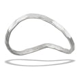 thumbnail image 1 of Curved Thumb Hammered Ring .925 Sterling Silver Band Jewelry Female Male Unisex Size 5, 1 of 4