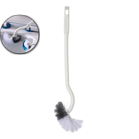 Curved Toilet Bowl Brush Without Holder for Bathroom Deep Cleaning, Toilet Brush Durable Under The Rim Household Cleaning Brush