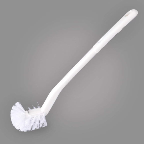Curved Toilet Brush Plastic Long Antislip Grip Handle Toilet Cleaning Brushes Strong Decontamination Hanging Portable Toilet Bowl Brush Bathroom Accessories