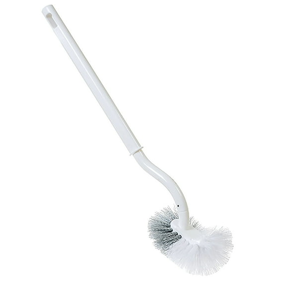 Curved Toilet Brush for Bathroom - Small Size, Durable Under Rim Cleaning Brush, Easy to Store, Deep Cleaning for Household