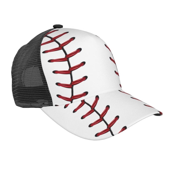 Curved Trucker Hat White Baseball Adjustable Mesh Back Baseball Snapback Cap For Men