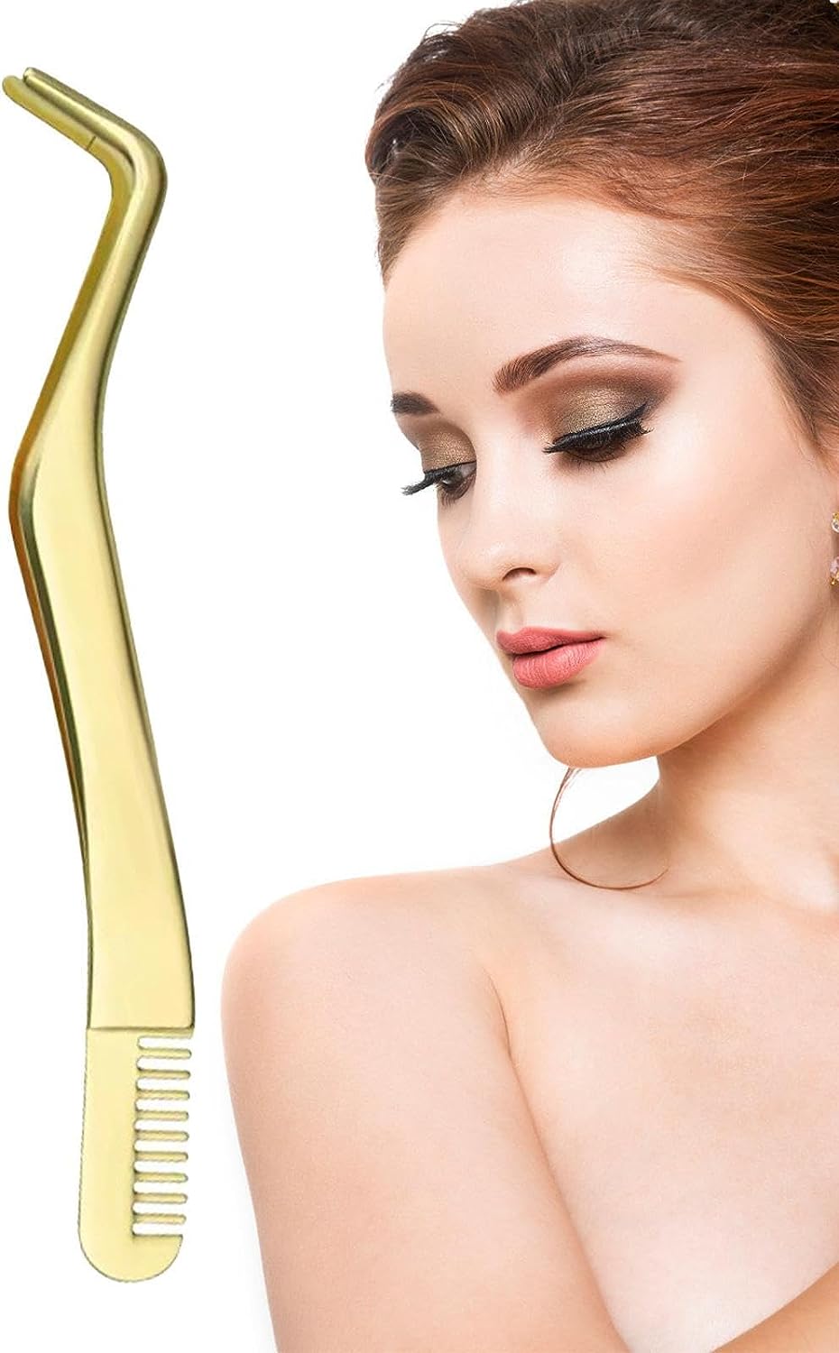 Eyelash Applicator Tweezers Stainless Steel Eyelash Extension Tweezer