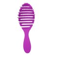 thumbnail image 1 of Curved Vented Hair Brush Detangle Brush with Nylon Bristles,Separates The Hair and Removes Tanglespurple, 1 of 5