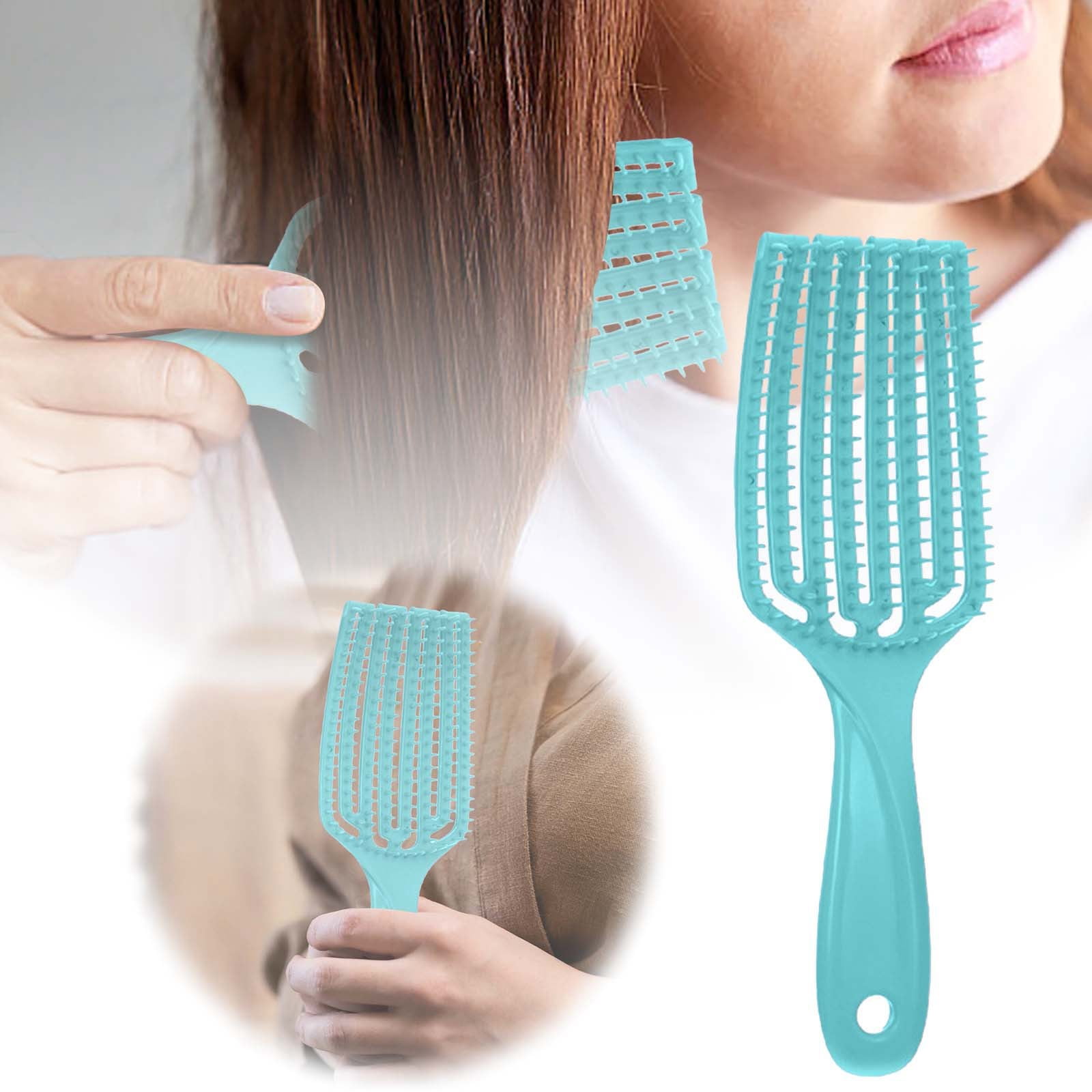 Curved Vented Hair Brush Fast Drying Detangling Massage Brushes For