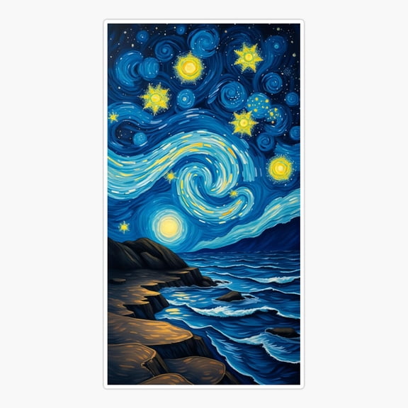 Curved Waves Vibrant Motion Design Sticker