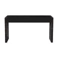 thumbnail image 1 of Curved Wooden Console Table / Combine with Groove Craftsmanship / Blend with Home Interiors, 1 of 6