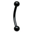 thumbnail image 1 of Luxe Modz 16G Curved Barbell Ring Surgical Steel body piercing with beads 5/16" for Rook, Anti-Tragus, Eyebrow, Daith for Men Women, 1 of 8
