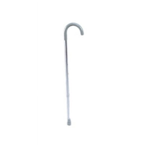 Curved handle adjustable aluminum cane, 6ea
