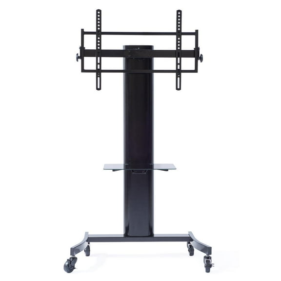 Curved Wood TV Stand / TV Cart For 70" TV Black TD595GB