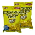 Curvee Corn Puff Snack Skipjack Tuna Powder, Shiitake Mushroom