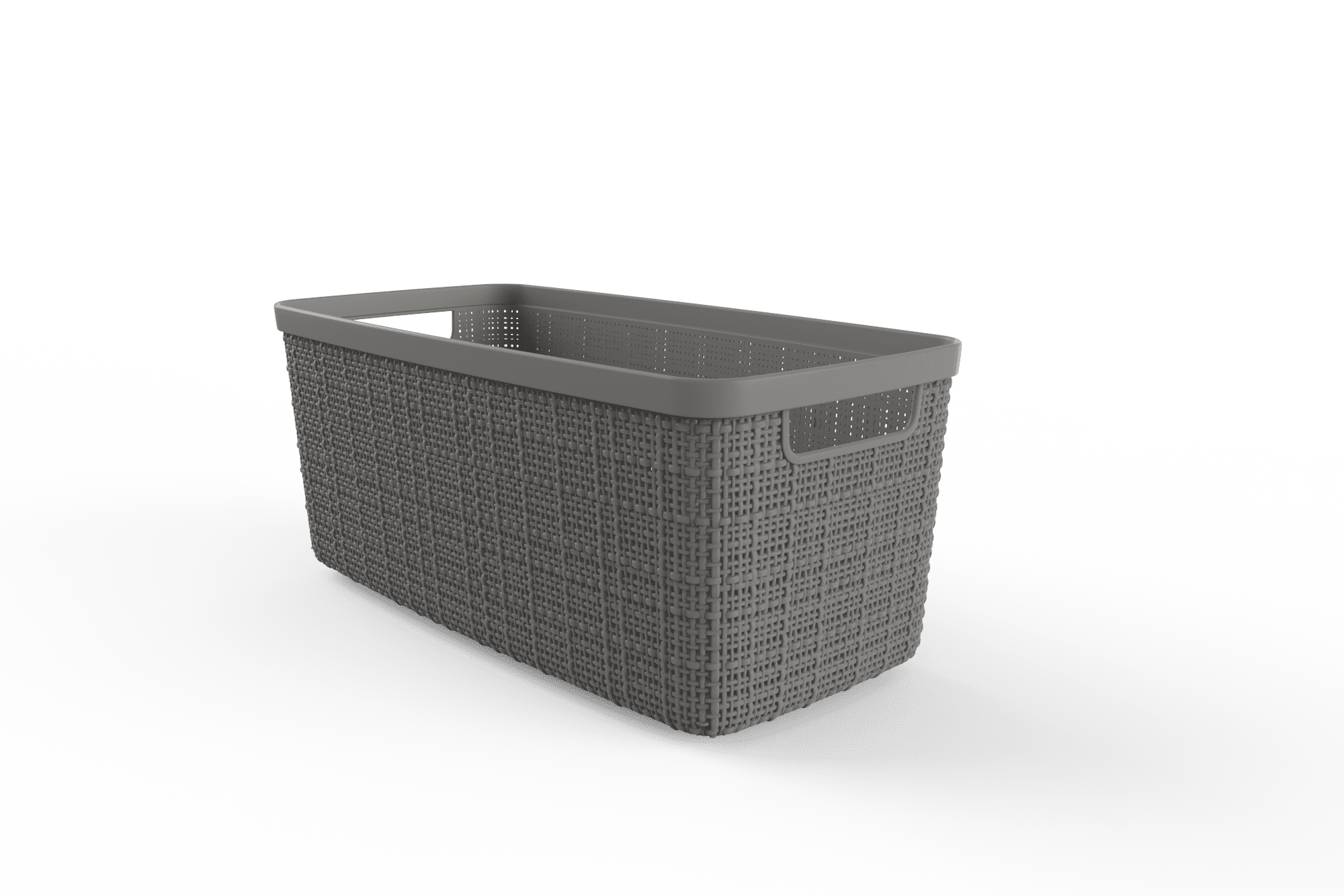 Curver Jute Small Long Grey Half Bin