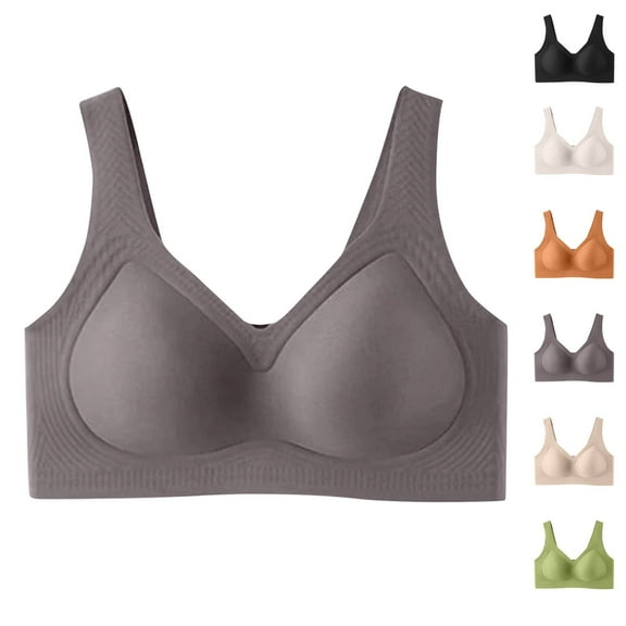 2025 Coffee Bras for Women Jelly Push up Bras for Women - No Underwire Bralettes for Women with Support and Lift 42
