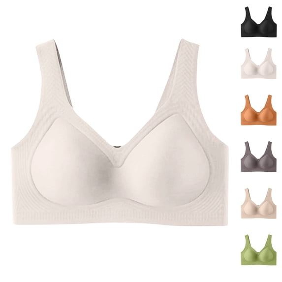 2025 Complexion Bras for Women Jelly Push up Bras for Women - No Underwire Bralettes for Women with Support and Lift 36