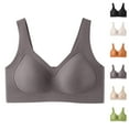 thumbnail image 1 of Jelly Bras for Women, Lifting Wirefree Supportive Push up Soft Breathable Coffee Bras for Women, 1 of 6