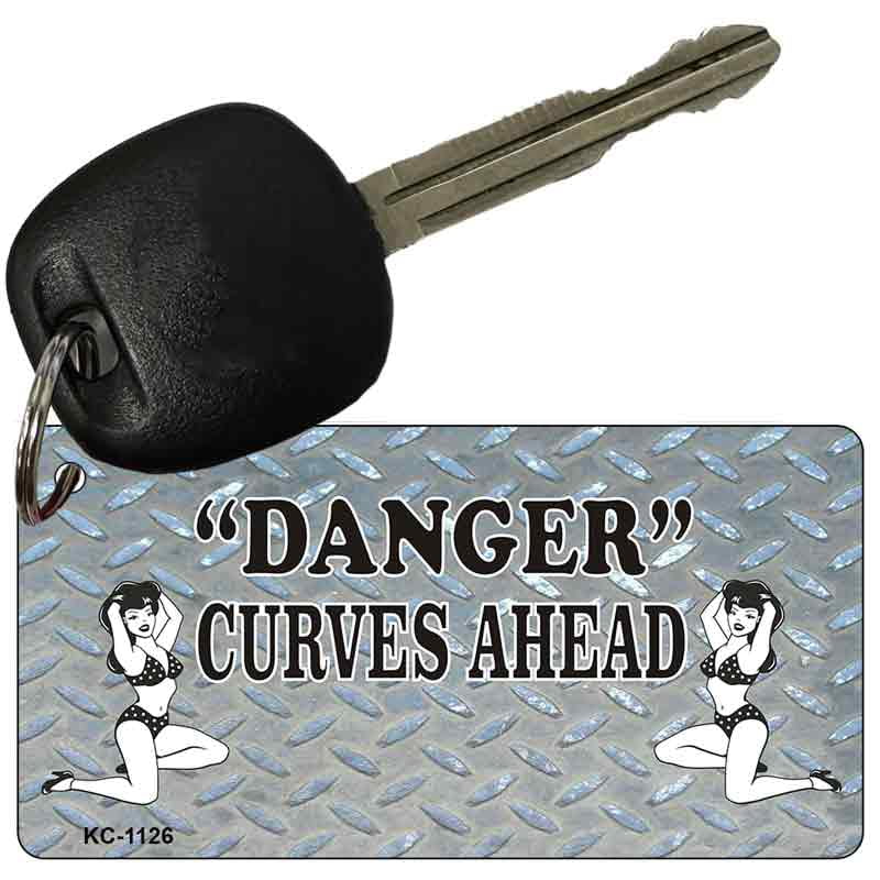 Curves Ahead Novelty Aluminum Key Chain KC-1126 3