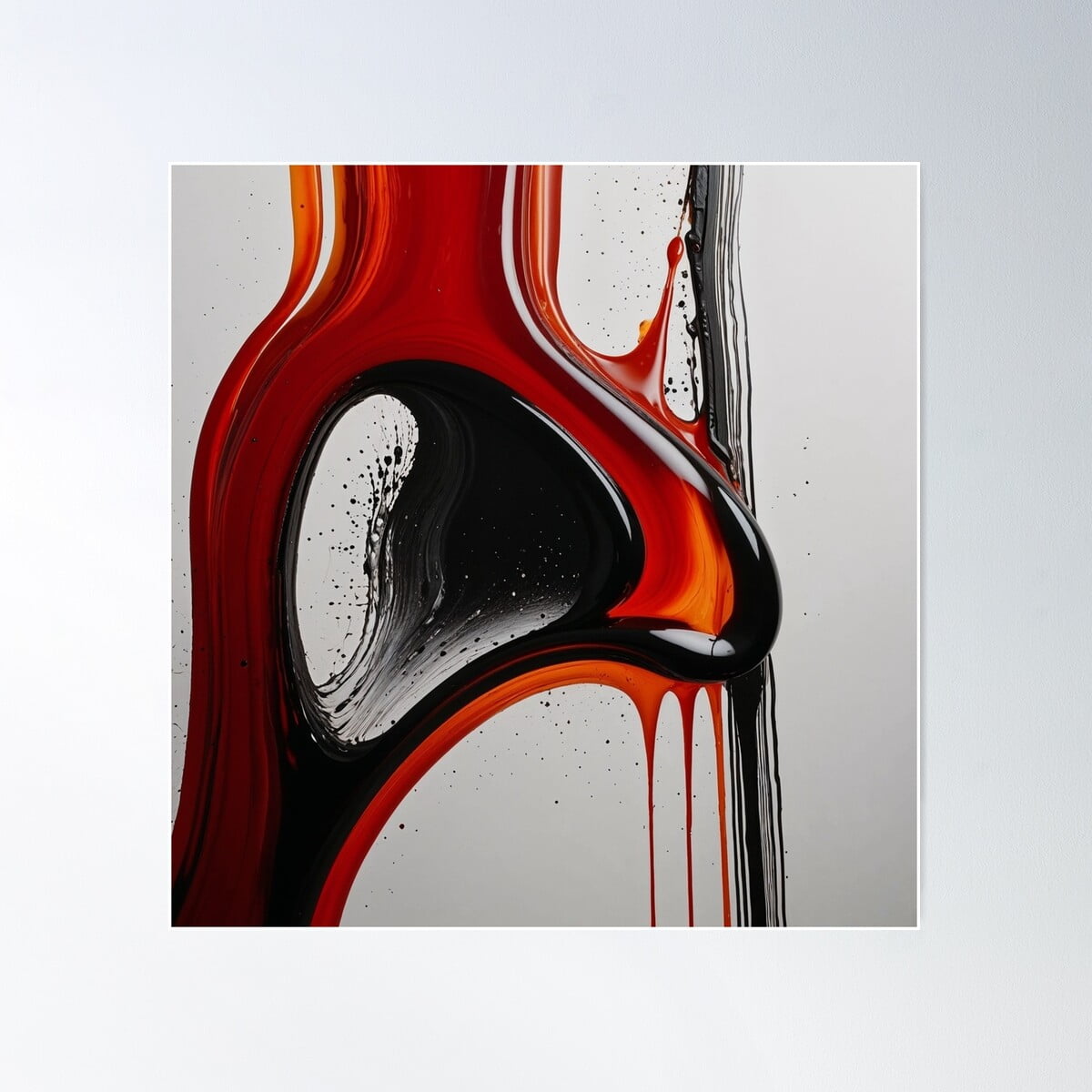 Curves Of Energy Poster Wall Art, Modern Wall Decor For Living Room