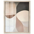 thumbnail image 1 of Curvilinear Quadrants III Shadowbox Print Boho Art by Art Remedy, Blonde Frame, 36 x 45, 1 of 6