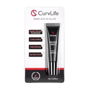 Curvlife Super Strong Nail Glue 15g for Press On Nails - Quick Drying, Semi Solid, Long Lasting, No UV Light Needed