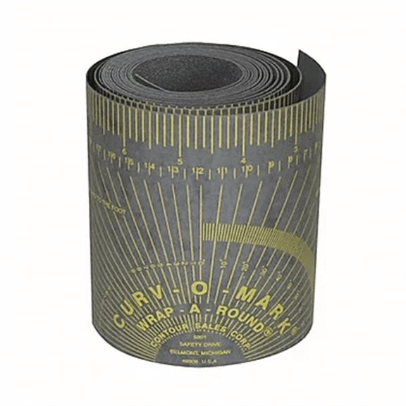 Jackson Safety X-Large Wrap-A-Round Pipe Ruler - Gray
