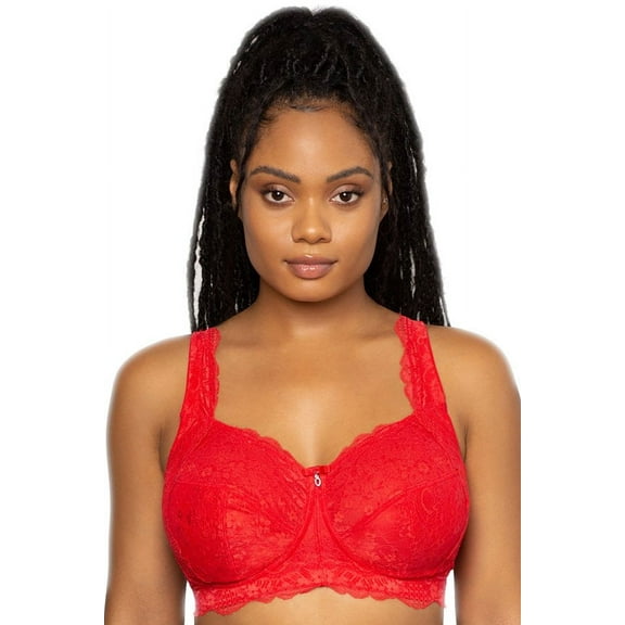 Curvy Couture Lace Wirefree Bralette 1320