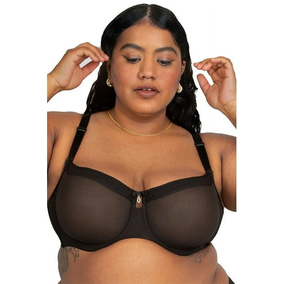 Curvy Couture Lush Embroidery Unlined Balconette 1613