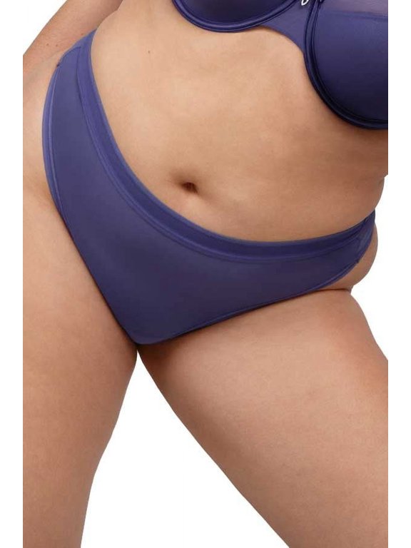 Sheer Mesh High Cut Thong 1312
