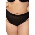thumbnail image 1 of Curvy Couture Sheer Mesh High Cut Thong 1312, 1 of 18