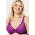 thumbnail image 1 of Curvy Couture Sheer Mesh Push Up Bra 1310, 1 of 32