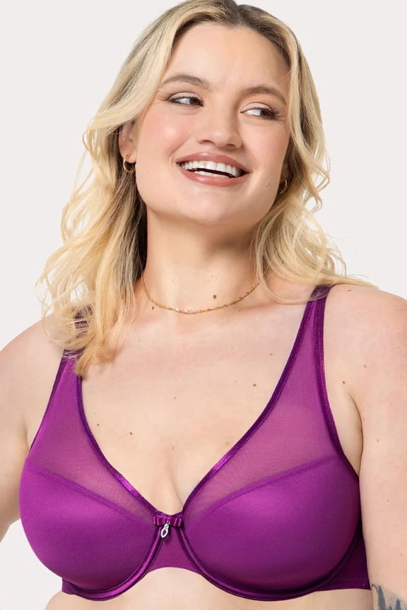 Sheer Mesh Push Up Bra 1310