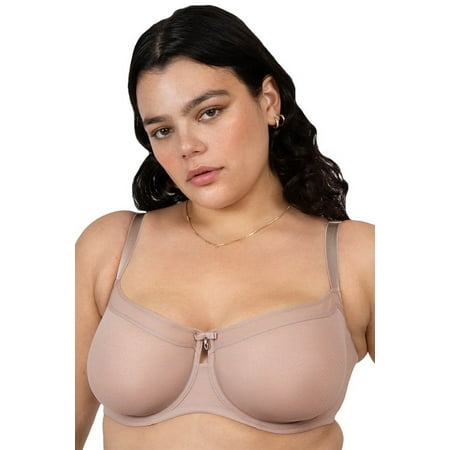 Curvy Couture Sheer Mesh Unlined Balconette 1611