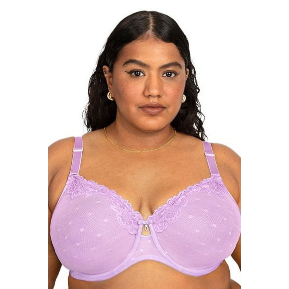 Curvy Couture Sheer Whisper Unlined Underwire 1368