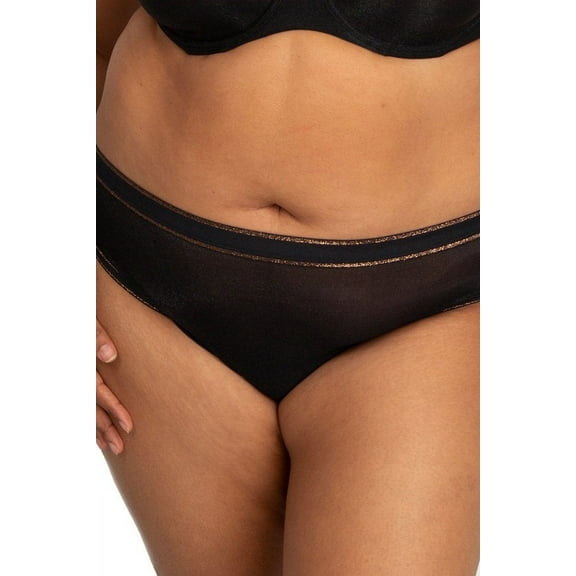 Curvy Couture Shimmer High Cut Brief 1386
