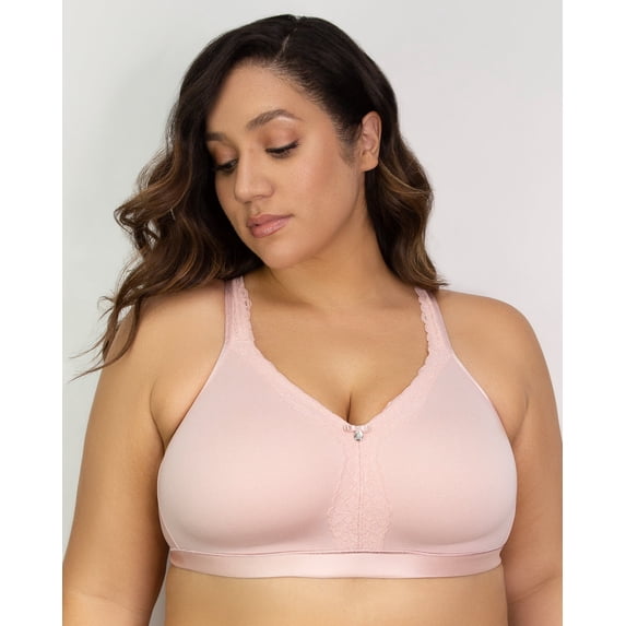 Curvy Couture Women's Cotton Luxe Unlined Wire-Free Bra