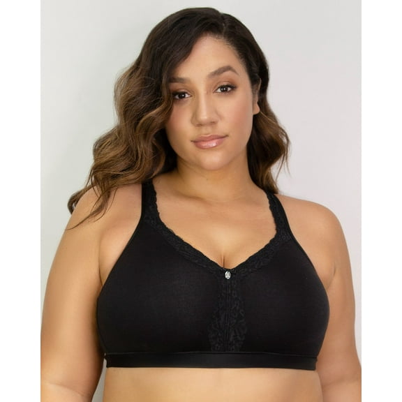 Curvy Couture Women's Plus Size Cotton Luxe Wireless Bra