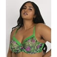 thumbnail image 1 of Curvy Couture Women's Plus Size Sheer Mesh Full Coverage Unlined Underwire Bra, 1 of 4