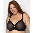 thumbnail image 1 of Curvy Couture Women's Plus Size Sheer Mesh Full Coverage Unlined Underwire Bra, 1 of 4