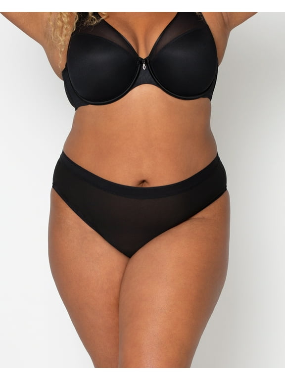 Sheer Mesh High Cut Brief Panty