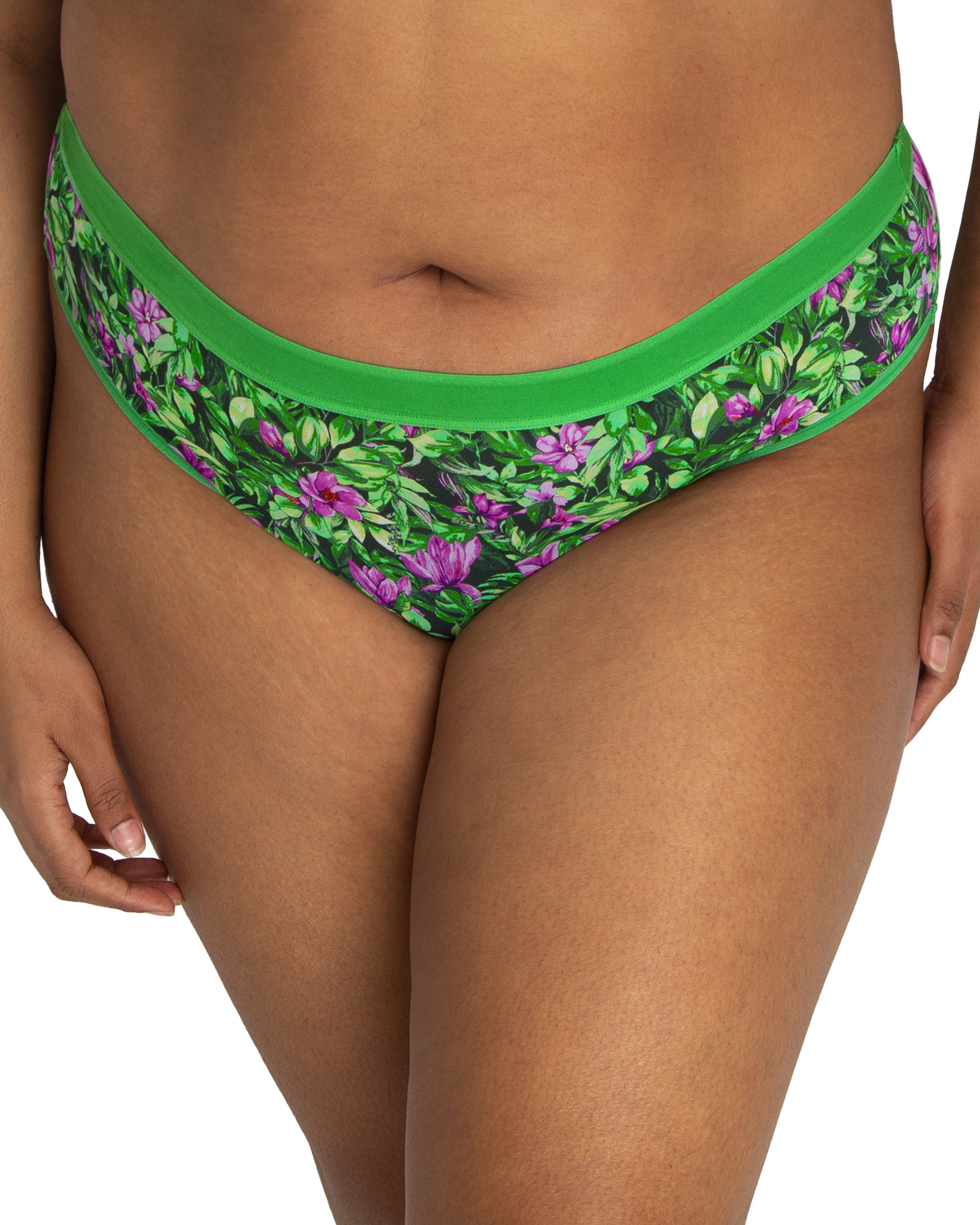 Curvy Couture Sheer Mesh High Cut Brief Mutande da Uomo, tonalità Nera