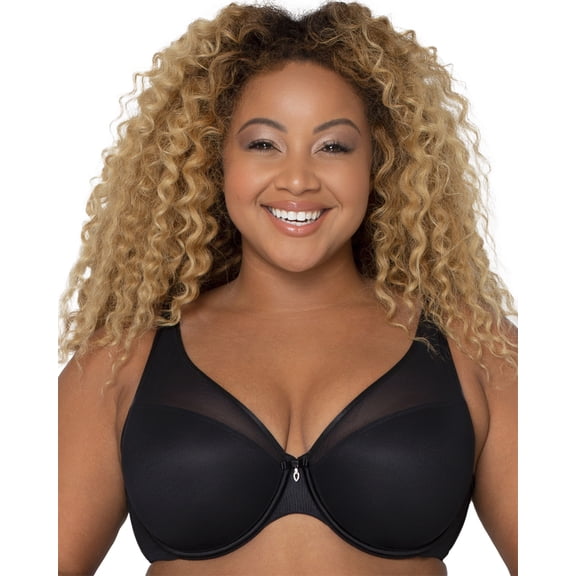 Curvy Couture Women's Plus Size Sheer Mesh Plunge T-shirt Bra
