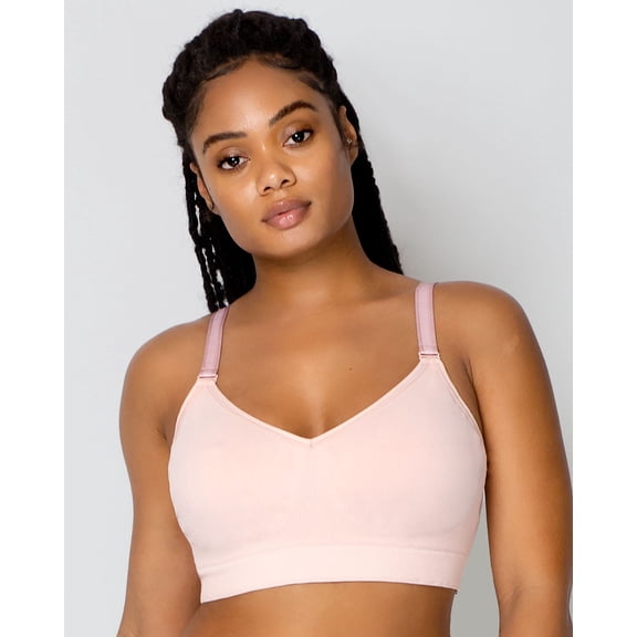 Curvy Couture Women's Smooth Seamless Comfort Wireless Bra