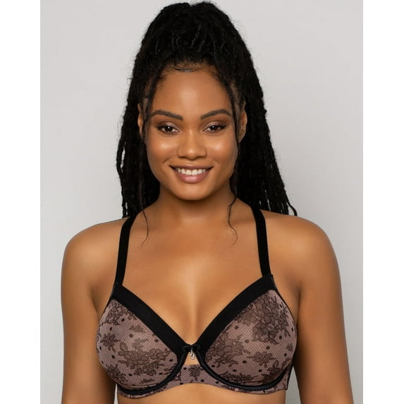 Curvy Couture Womens All You Mesh Bra Style-1311