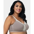 thumbnail image 1 of Curvy Couture Womens Cotton Luxe Wire-Free Bra Style-1010, 1 of 7
