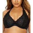 thumbnail image 1 of Curvy Couture Womens Crochet Lace Racerback Bra Style-1280, 1 of 4