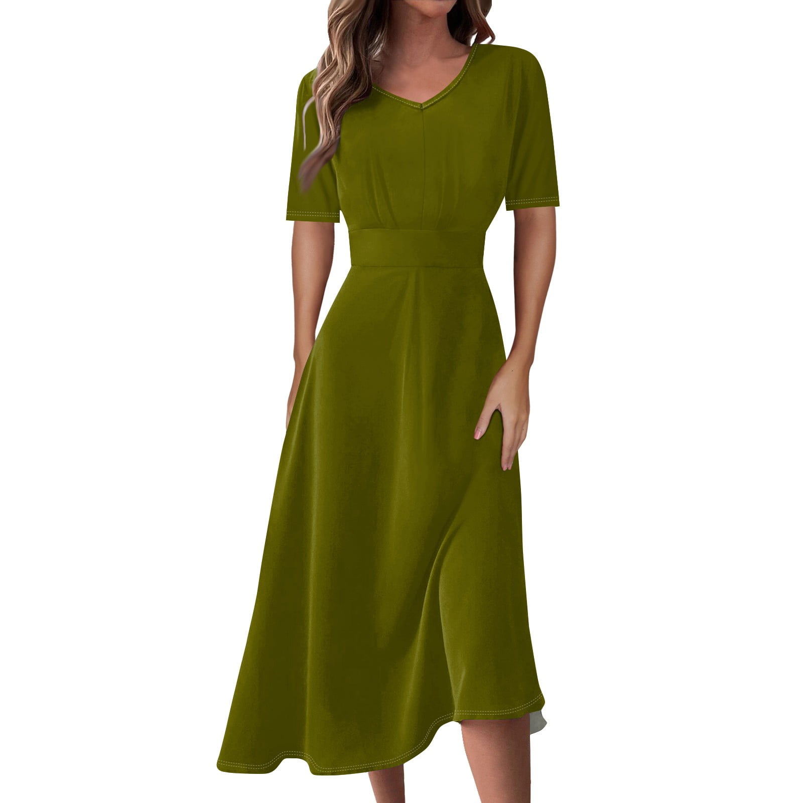 cowl neck backless dress With Drape Detail Going Out Occasion Outfit core-line Color:Dark_Navy A model wearing a