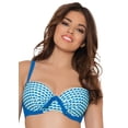 thumbnail image 1 of Curvy Kate DEEP SEA Atlantis Padded Balcony Bikini Swim Top, US 36D, UK 36D, 1 of 4