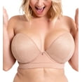 thumbnail image 1 of Curvy Kate Hey Girls SuperPlunge Strapless Bra (CK071108),32FF,Latte, 1 of 9