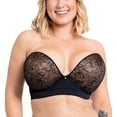thumbnail image 1 of Curvy Kate Hey Girls SuperPlunge Strapless Bra (CK071108),34FF,Black/Latte, 1 of 7