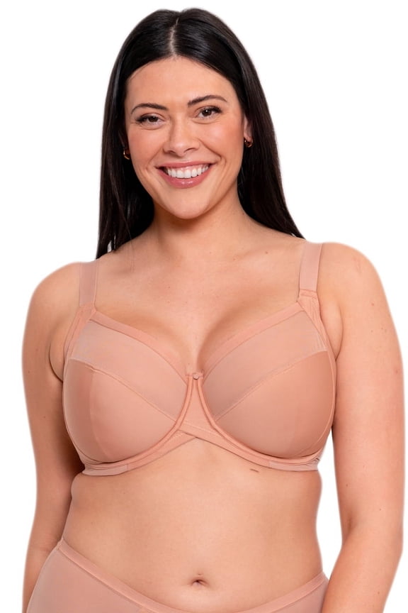 LATTE Wonderfully 4 Part Cup Balcony Bra, US 34N, UK 34JJ