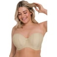 thumbnail image 1 of Curvy Kate Luxe Multiway Strapless Underwire Bra (CK2601),28DD,Biscotti, 1 of 16